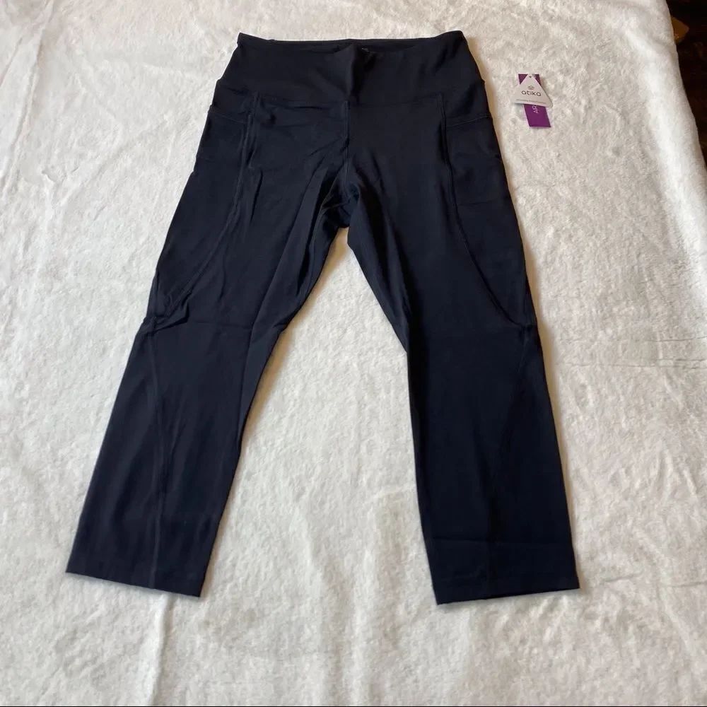 Atika Black Leggings New With Tags Size Large